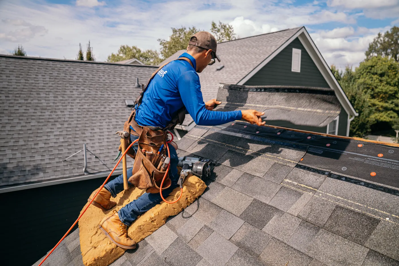 Commercial roof inspection documented in Bentley Oaks