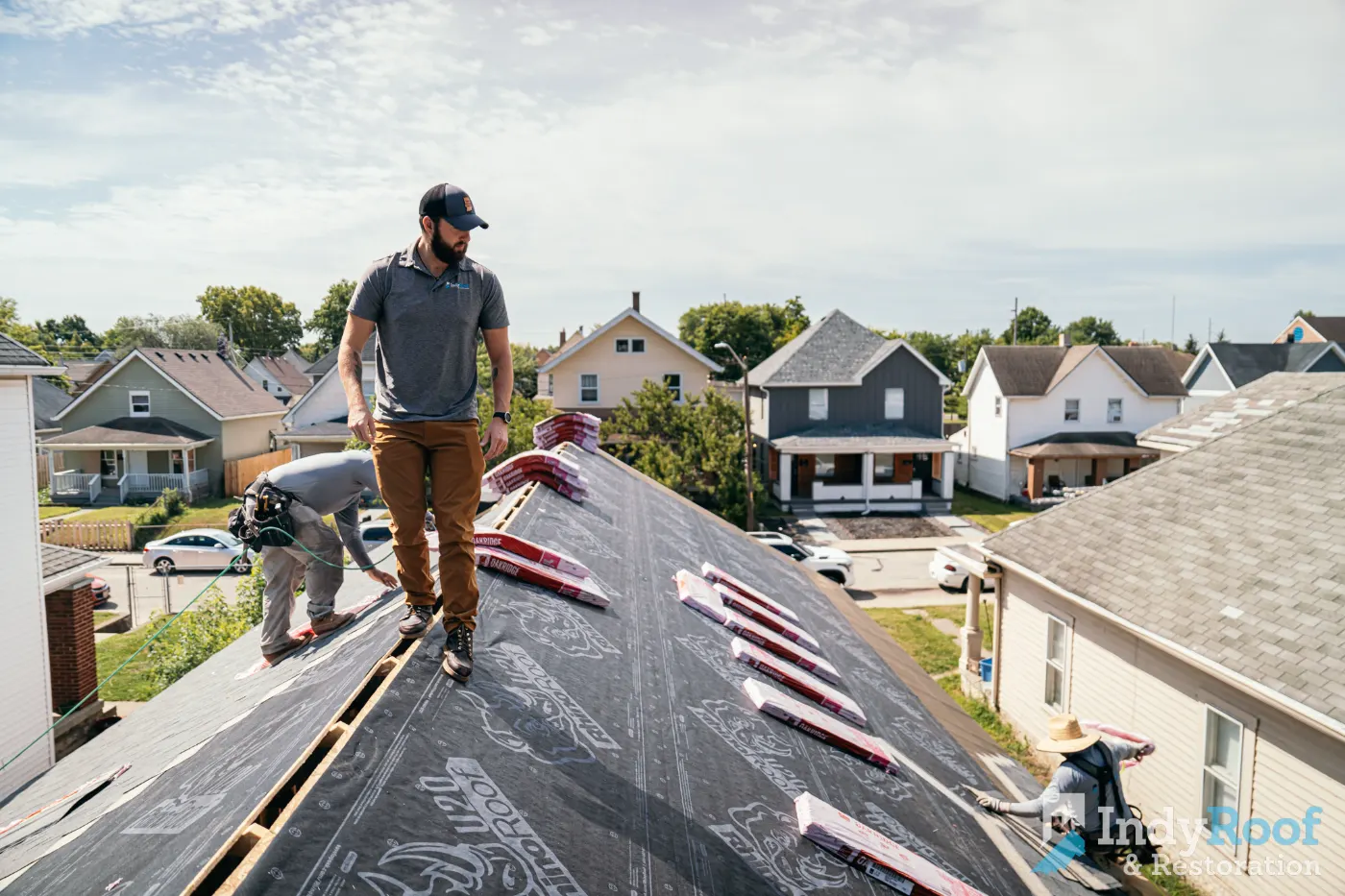 Flashing and seam work in Bentley Oaks